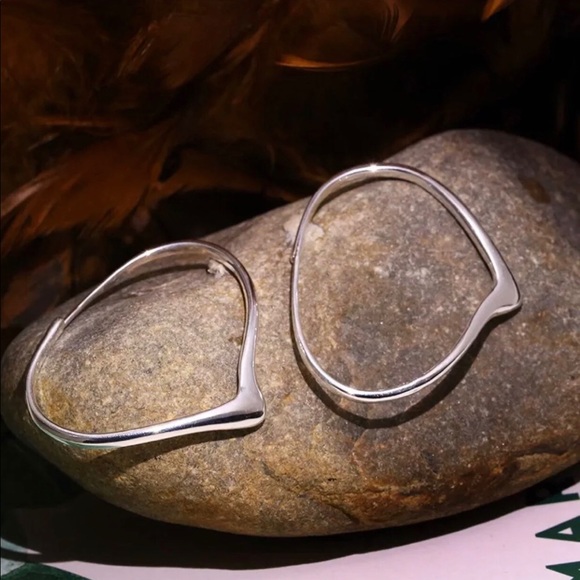 💝💖925 Sterling Silver Heart Earring💝💖 - Picture 5 of 6